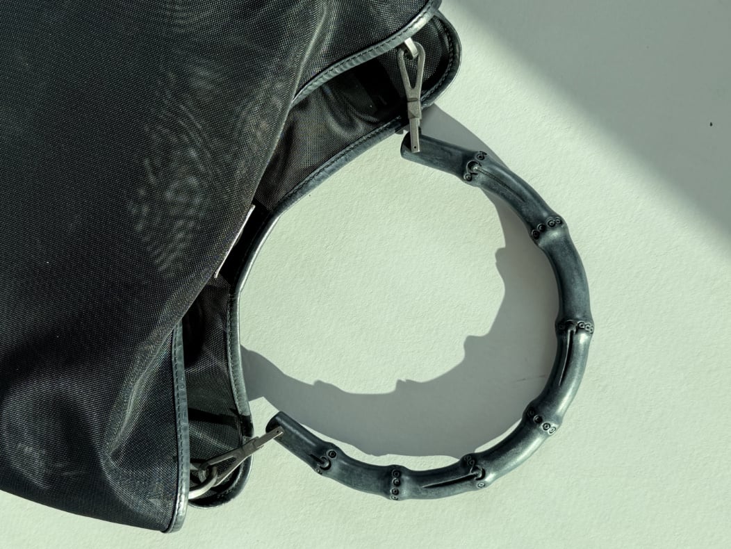 RR ARCHIVE Gucci Mesh Bamboo Maxi Bag