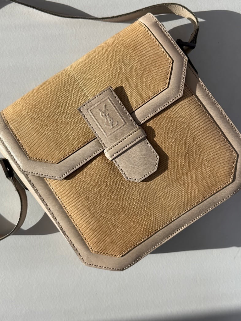 RR ARCHIVE Yves Saint Laurent Safari Leather Shoulder Bag