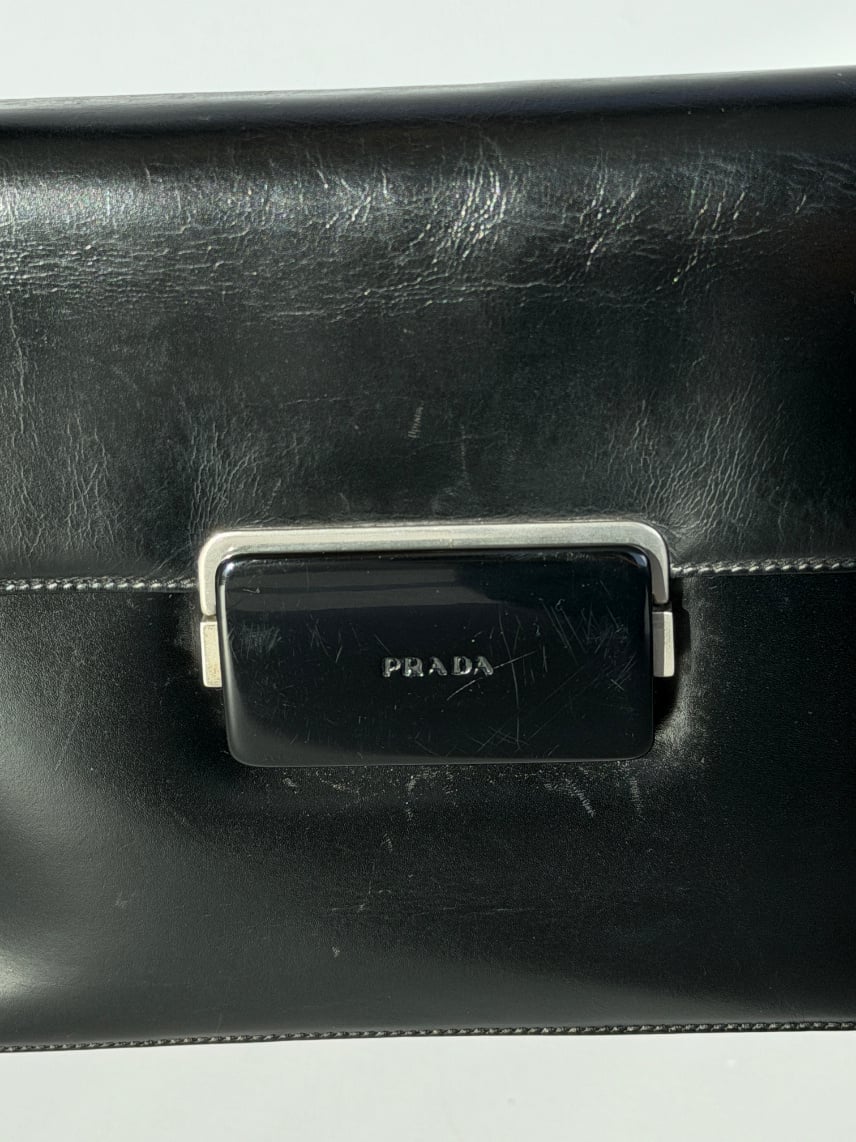 RR ARCHIVE Prada Militare Leather Hand Bag