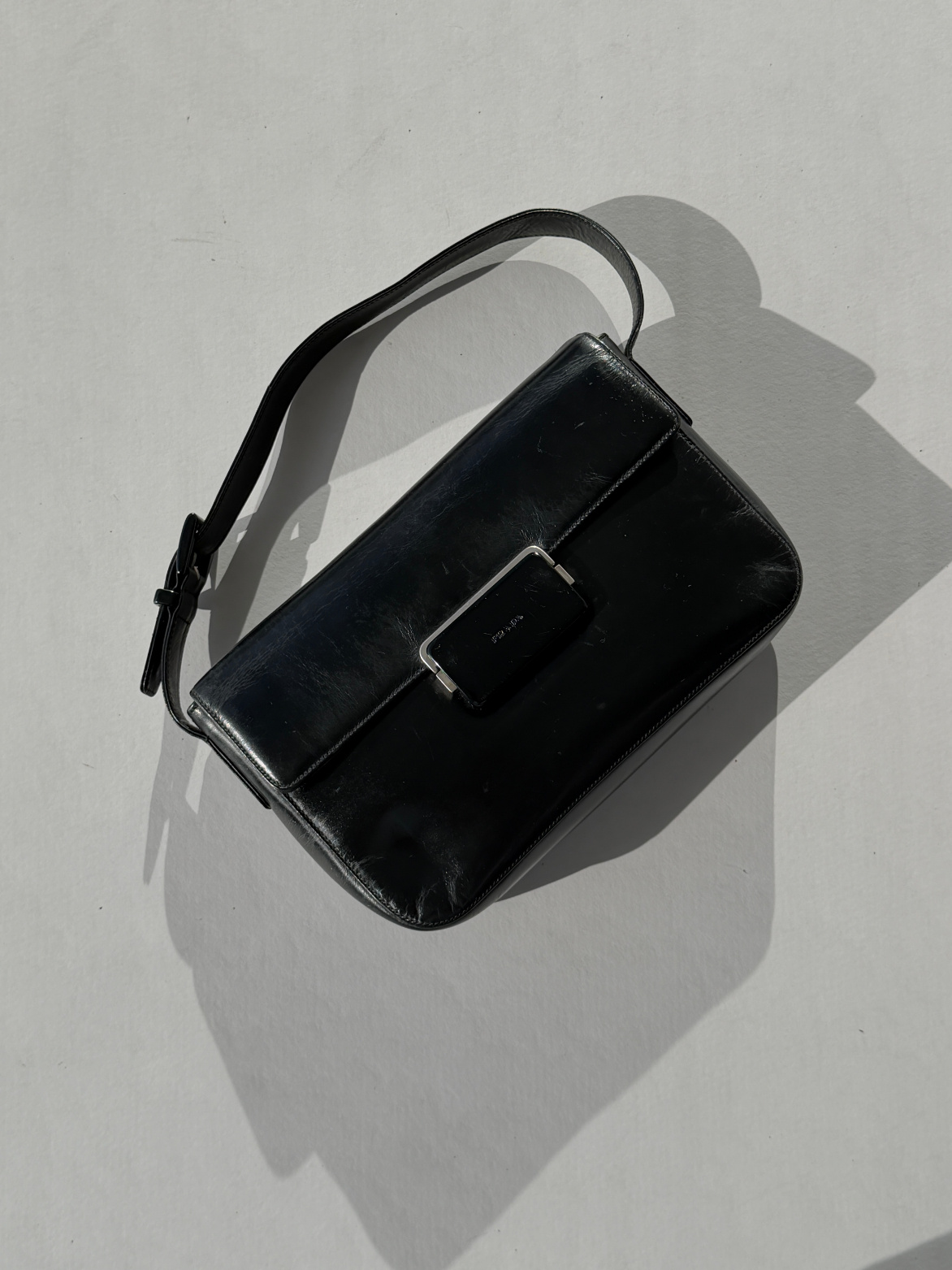 RR ARCHIVE Prada Militare Leather Hand Bag