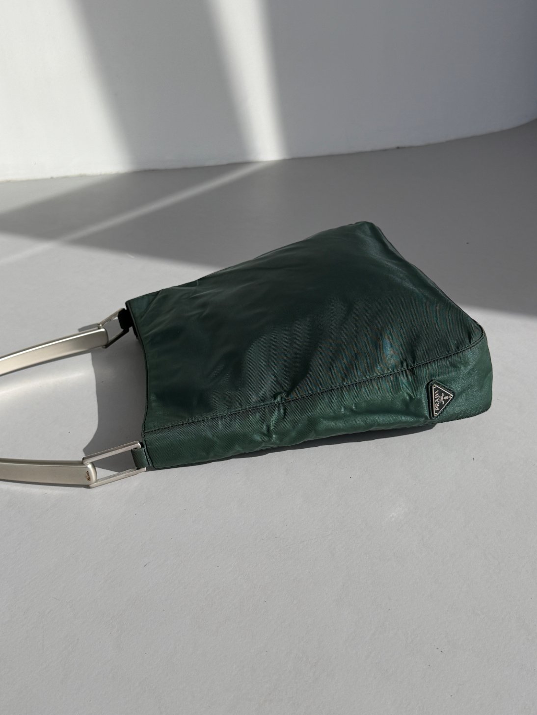 RR ARCHIVE Prada Metal Handle Nylon Bag