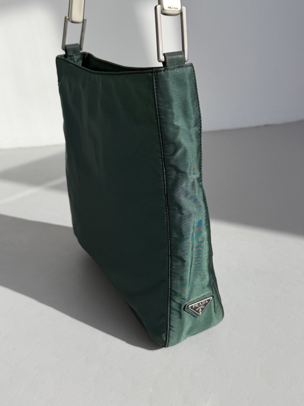 RR ARCHIVE Prada Metal Handle Nylon Bag