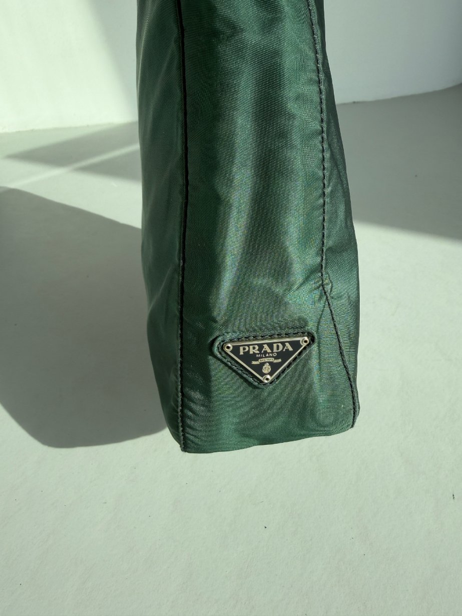 RR ARCHIVE Prada Metal Handle Nylon Bag