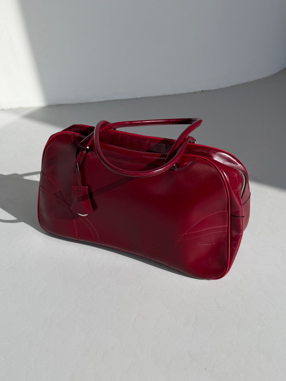 RR ARCHIVE Prada Leather Bowling Bag