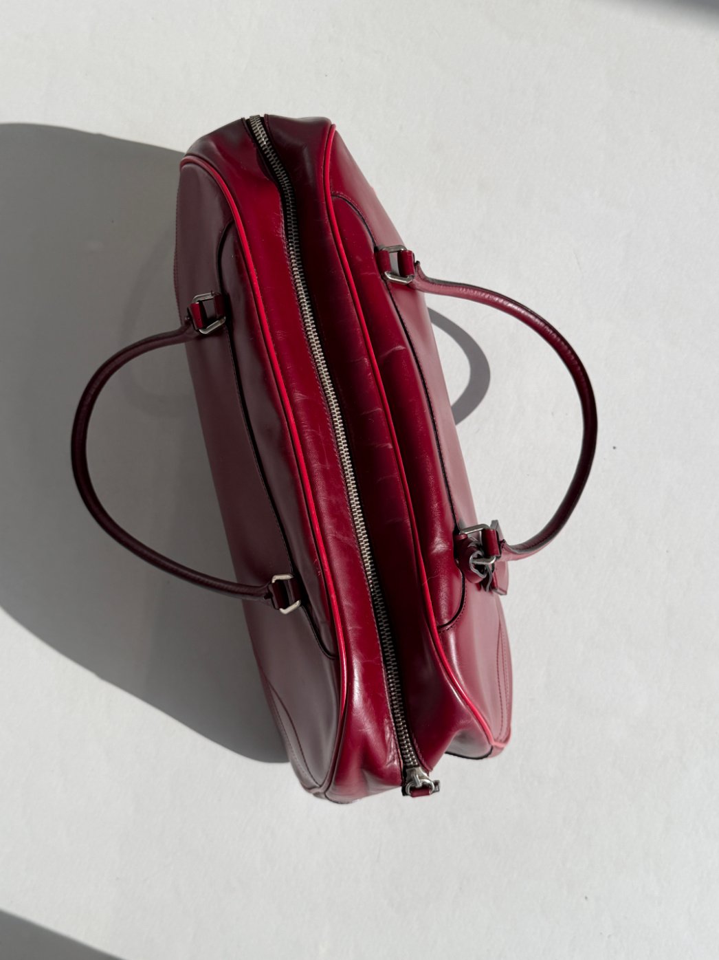 RR ARCHIVE Prada Leather Bowling Bag