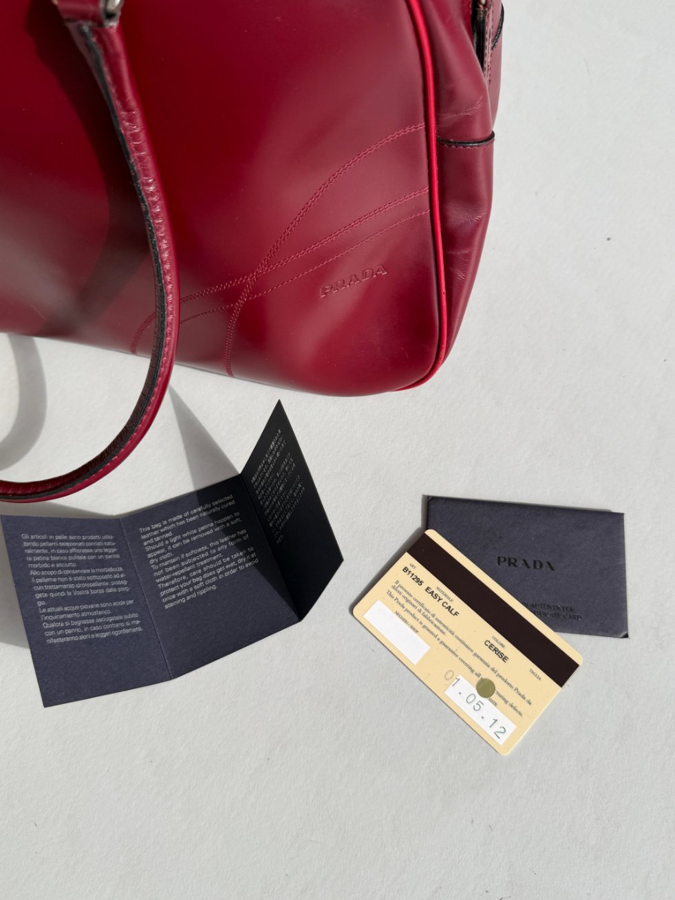 RR ARCHIVE Prada Leather Bowling Bag