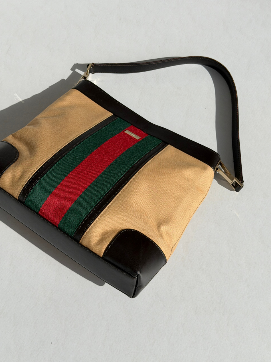 RR ARCHIVE Gucci Web Sherry Line Shoulde Bag