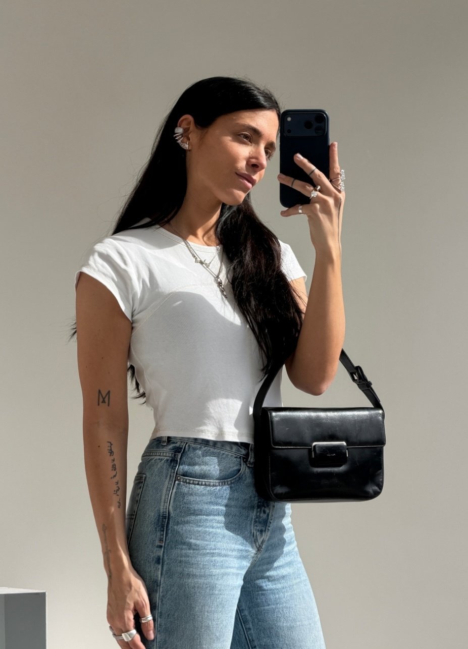 RR ARCHIVE Prada Militare Leather Hand Bag