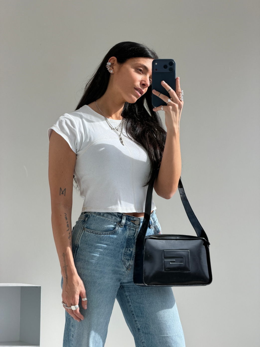 RR ARCHIVE Gucci Patent Leather Shoulder Bag