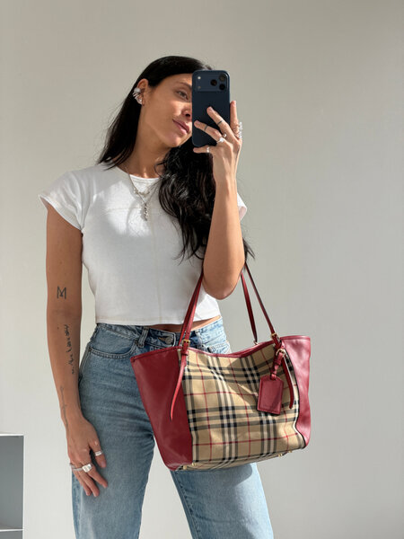RR ARCHIVE Burberry Nova Check Tote Bag