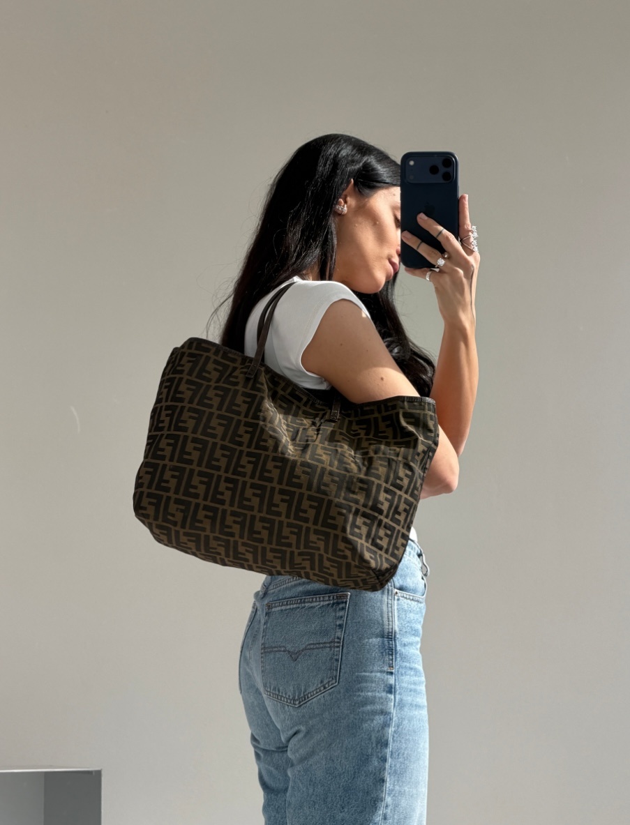 RR ARCHIVE Fendi Zucca Canvas Tote Bag