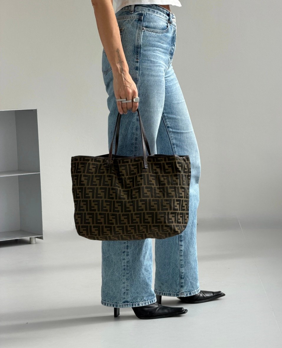 RR ARCHIVE Fendi Zucca Canvas Tote Bag