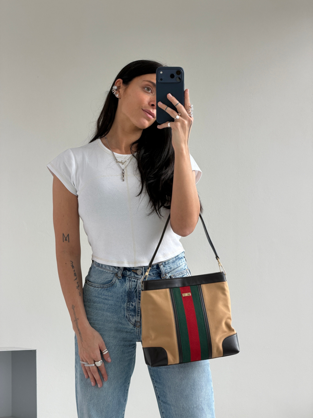 RR ARCHIVE Gucci Web Sherry Line Shoulde Bag