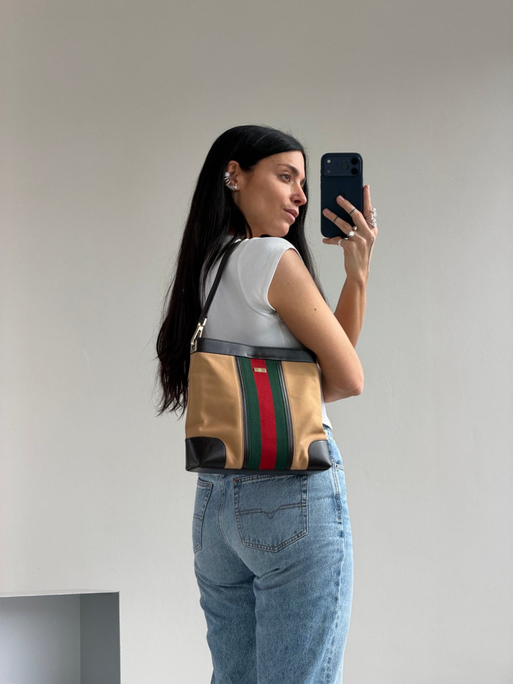 RR ARCHIVE Gucci Web Sherry Line Shoulde Bag