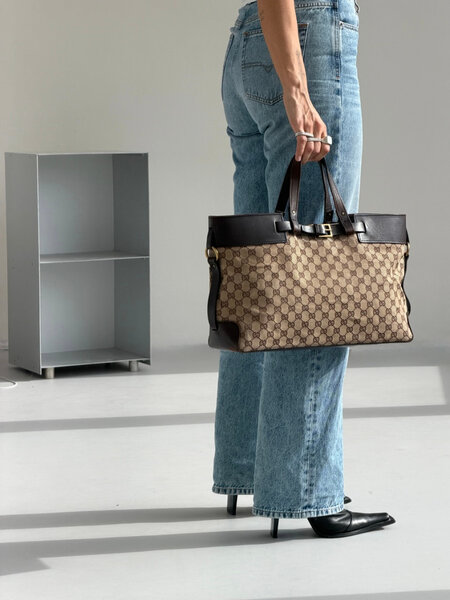 RR ARCHIVE Gucci GG Canvas Tote Bag