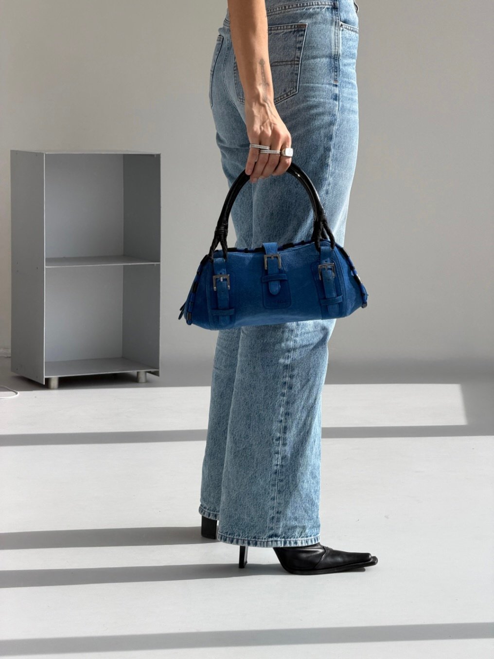 RR ARCHIVE Loewe Sender Suede Handbag
