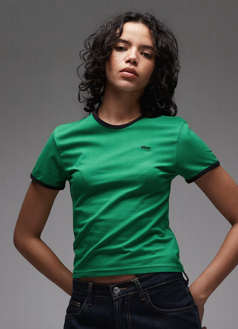 Obey Women Duvall Ringer T-Shirt