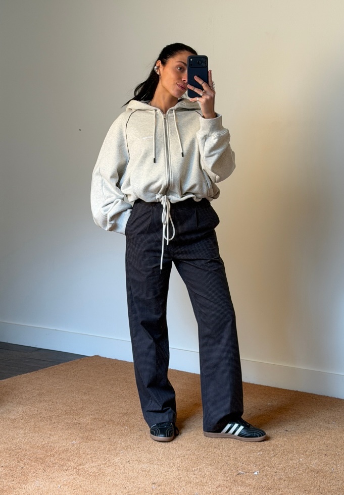 Obey Women Thursday Micro Plaid Trousers