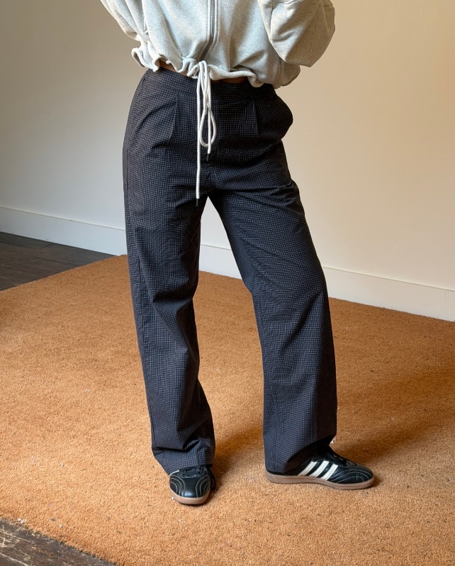 Obey Women Thursday Micro Plaid Trousers