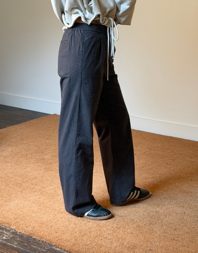 Obey Women Thursday Micro Plaid Trousers