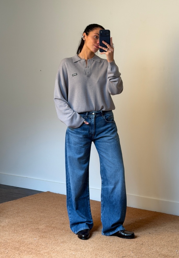 Rotate Slinky Knit Polo