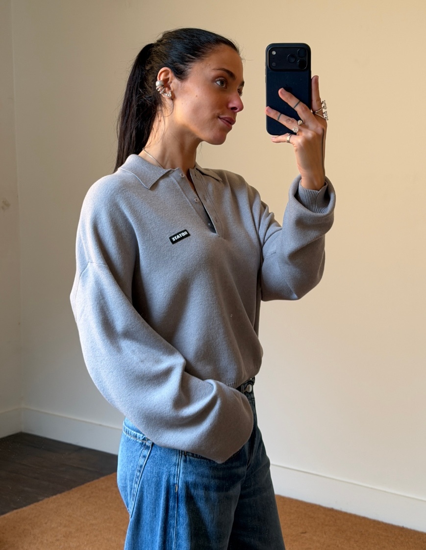 Rotate Slinky Knit Polo