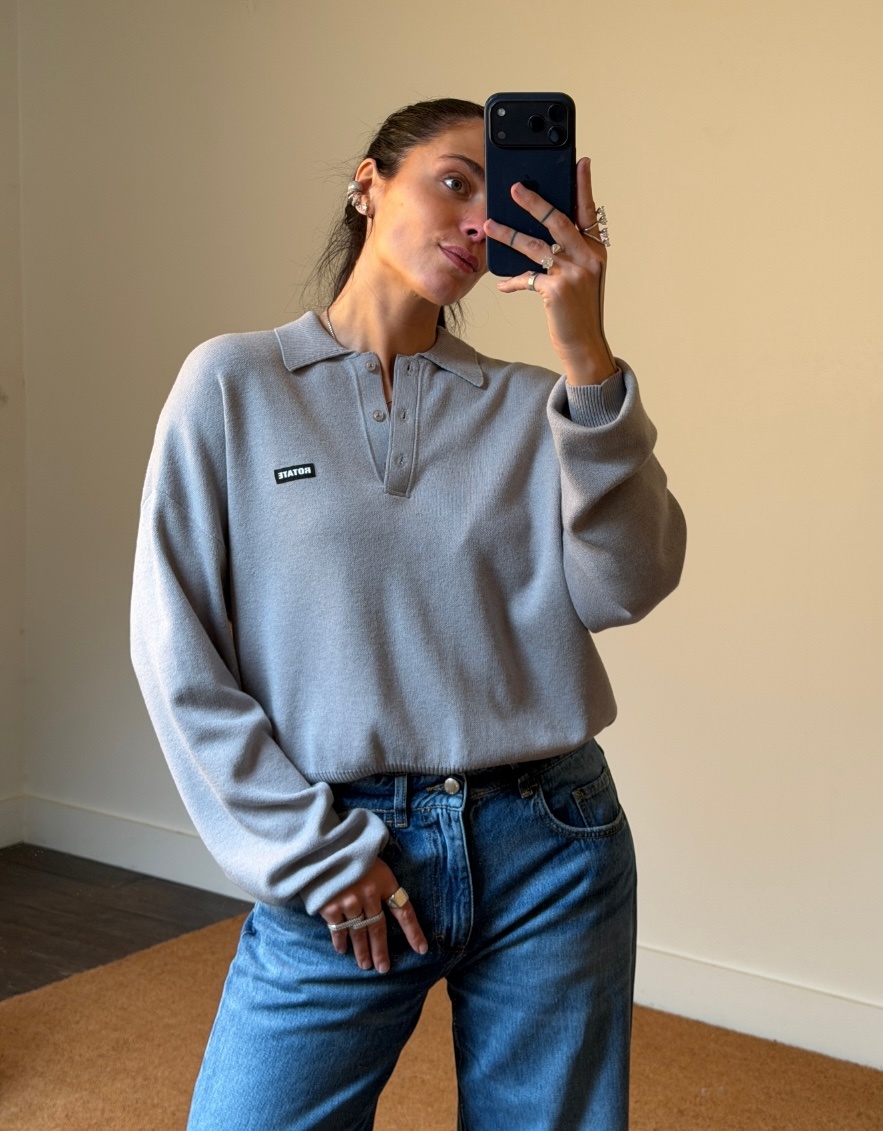 Rotate Slinky Knit Polo