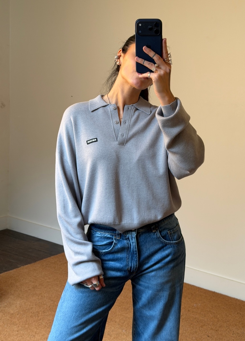 Rotate Slinky Knit Polo