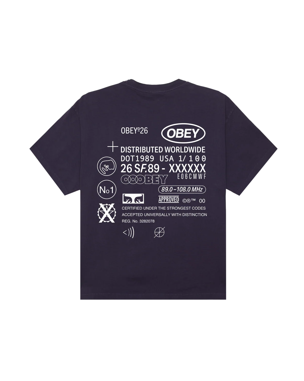 Obey Men Code Pigment T-shirt