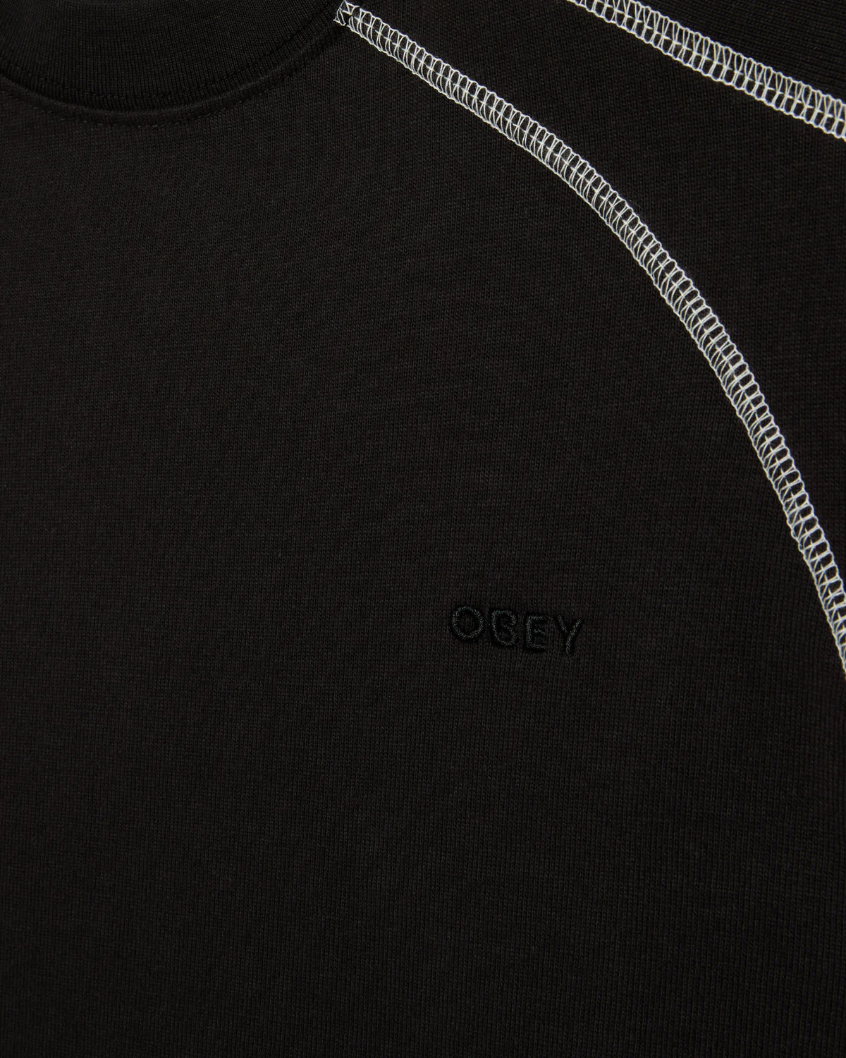 Obey Men Contrast Stitch Tee