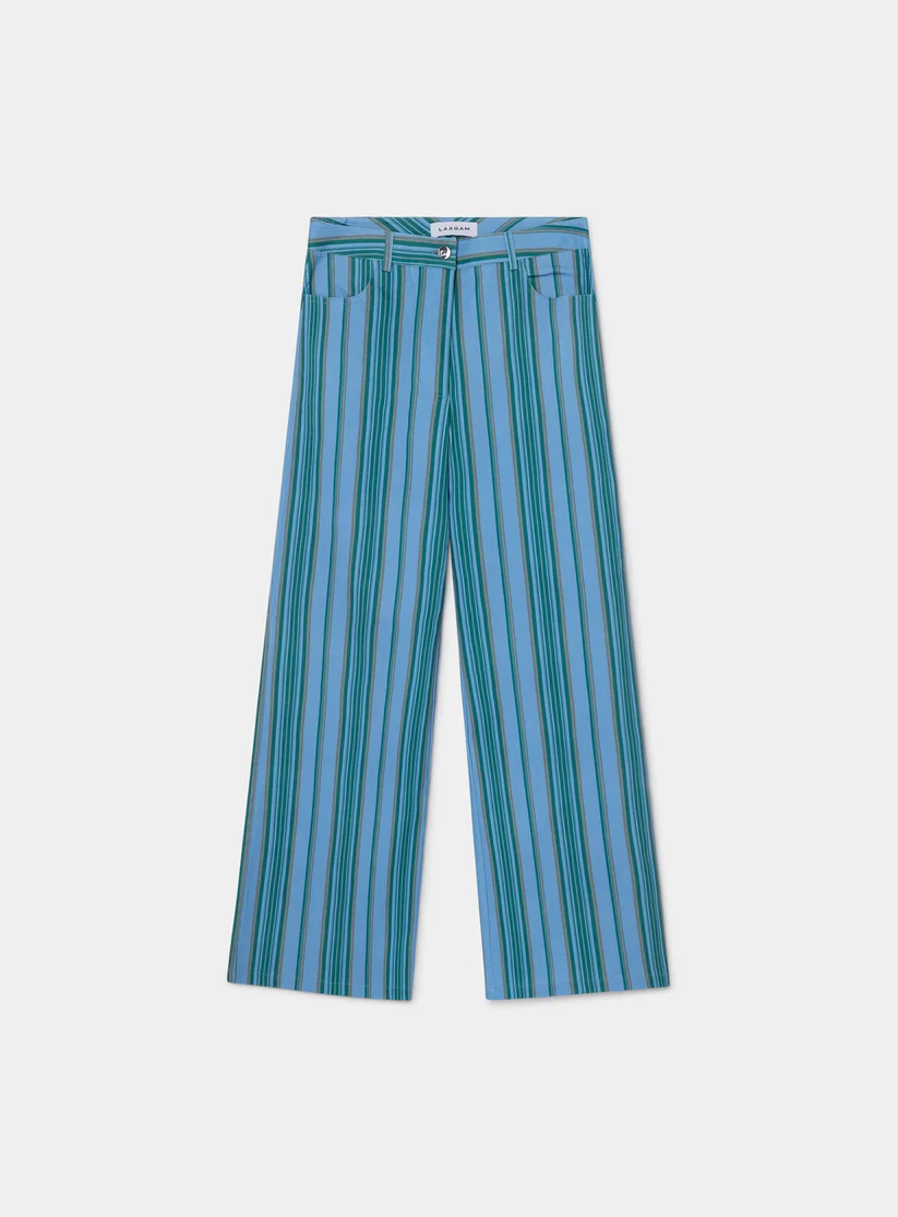 Laagam Leroy Striped Twill Trousers