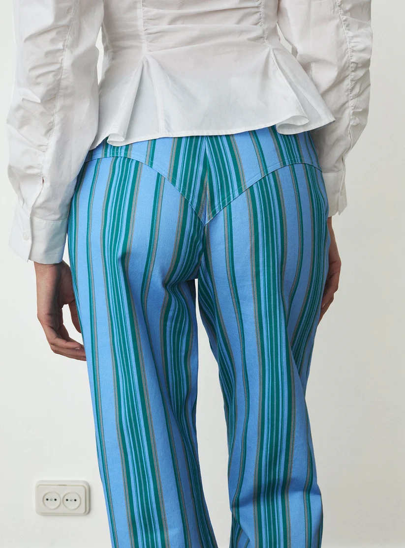 Laagam Leroy Striped Twill Trousers