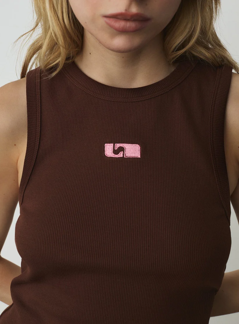 Laagam Embroidered Logo Tank Top