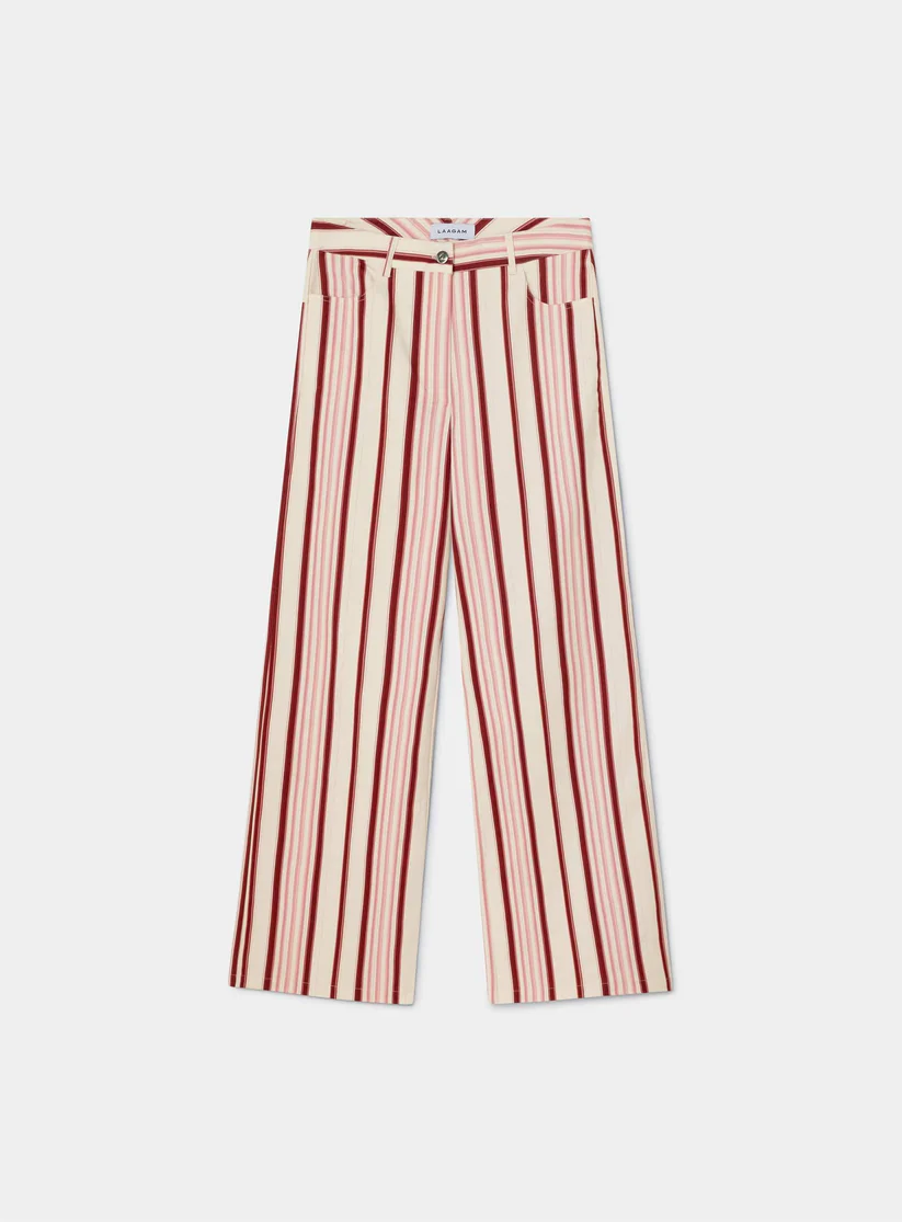 Laagam Leroy Striped Twill Trousers