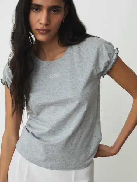 Laagam Zaira Embroidered Logo T-Shirt