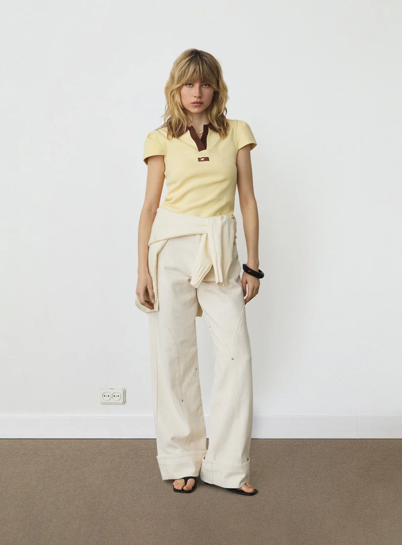 Laagam Erya Butter Polo T-Shirt