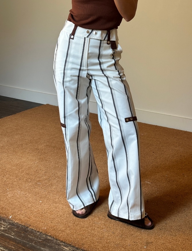 Laagam Velia Striped Trousers
