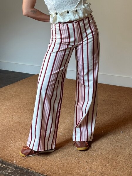 Laagam Leroy Striped Twill Trousers