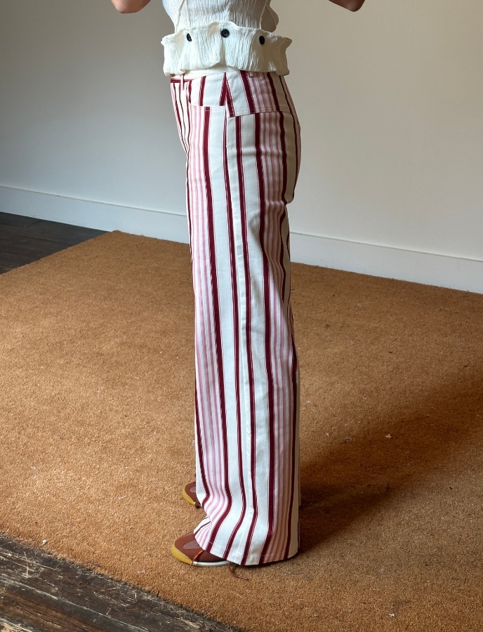 Laagam Leroy Striped Twill Trousers