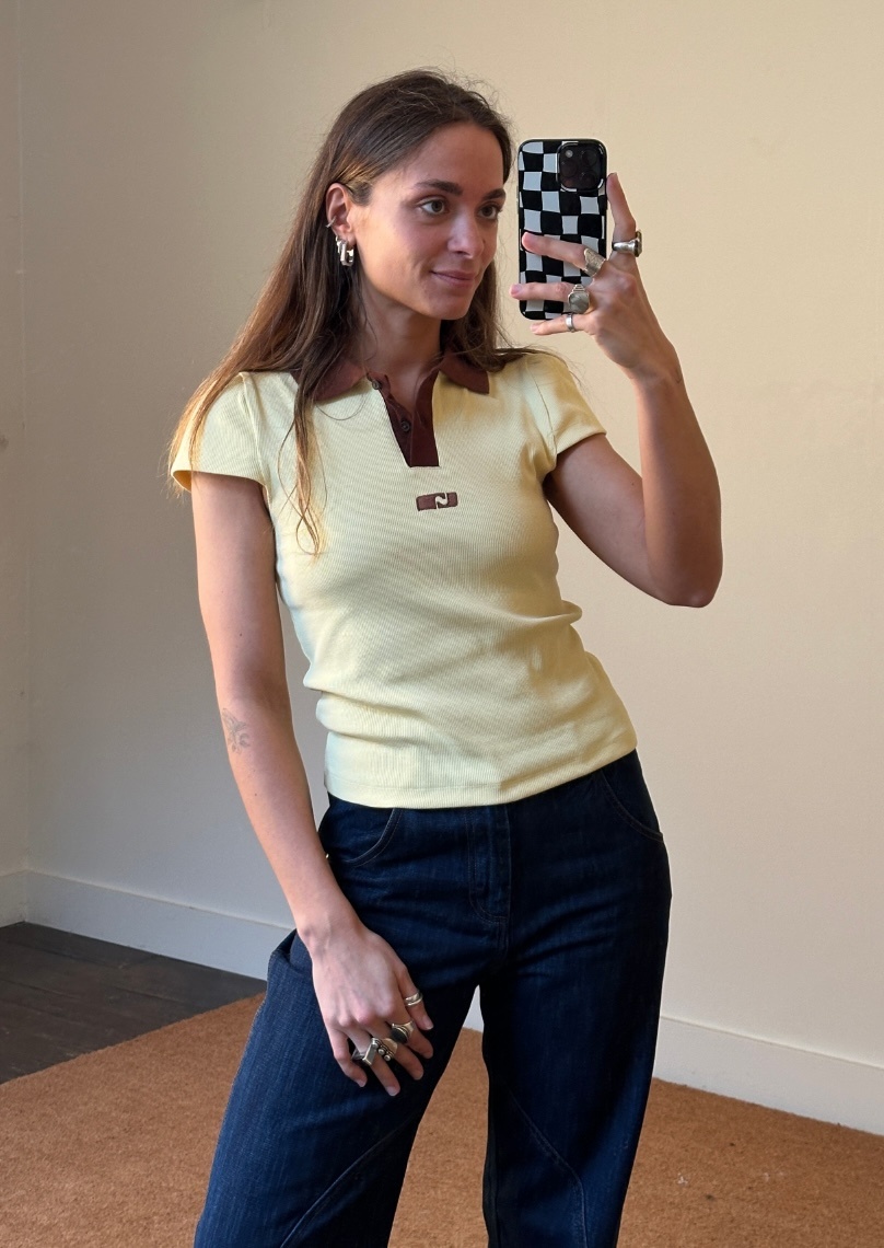 Laagam Erya Butter Polo T-Shirt