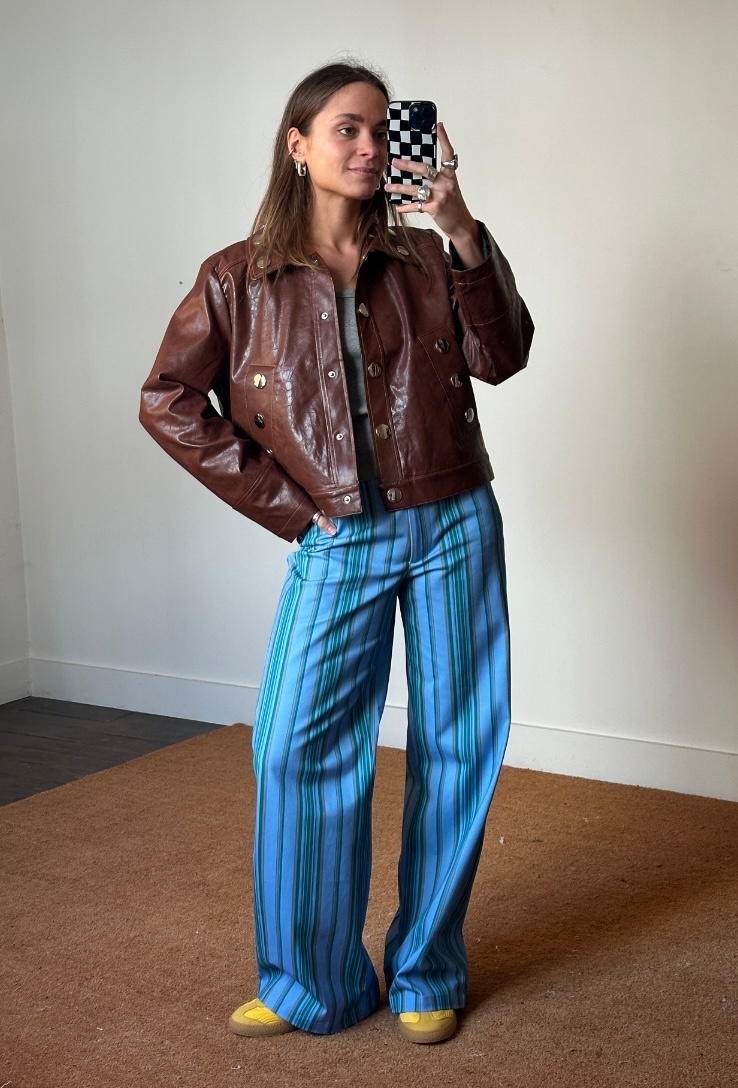 Laagam Leroy Striped Twill Trousers