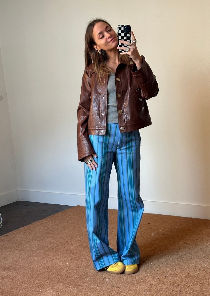 Laagam Leroy Striped Twill Trousers