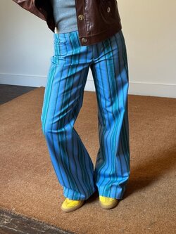 Laagam Leroy Striped Twill Trousers