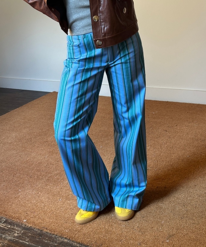 Laagam Leroy Striped Twill Trousers