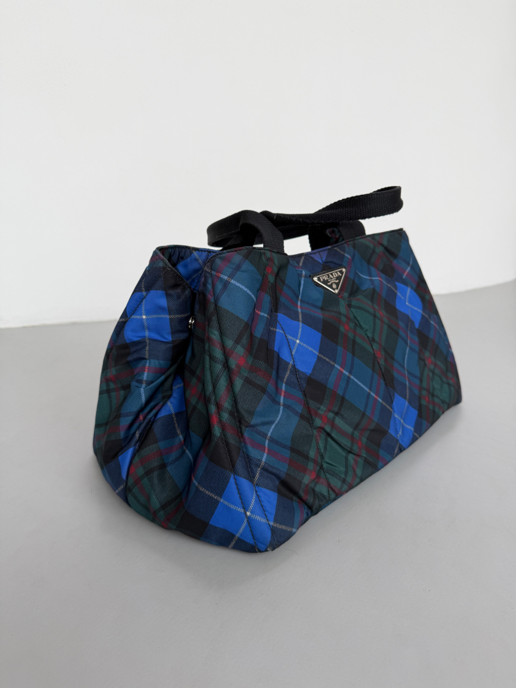 RR ARCHIVE Prada Nylon Padded Tartan Canape