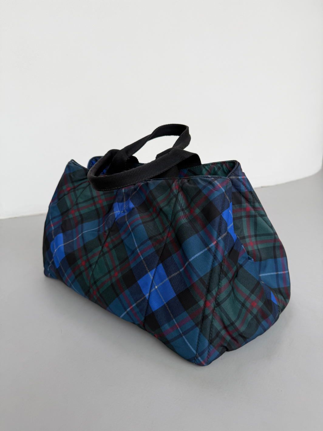 RR ARCHIVE Prada Nylon Padded Tartan Canape