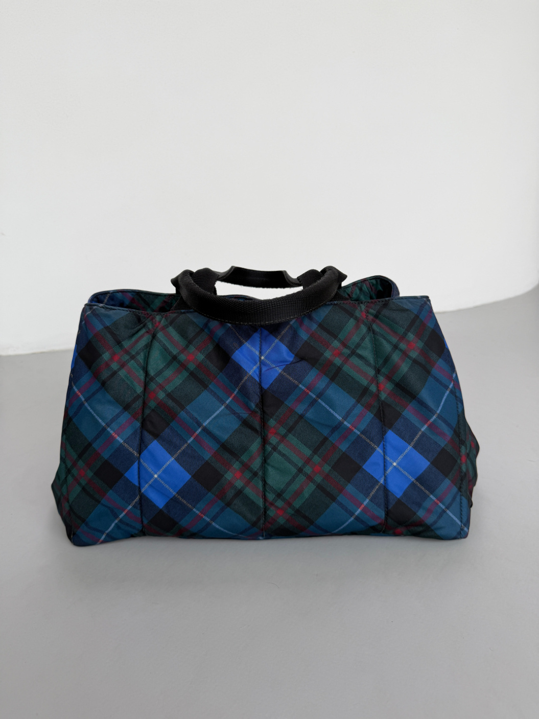 RR ARCHIVE Prada Nylon Padded Tartan Canape