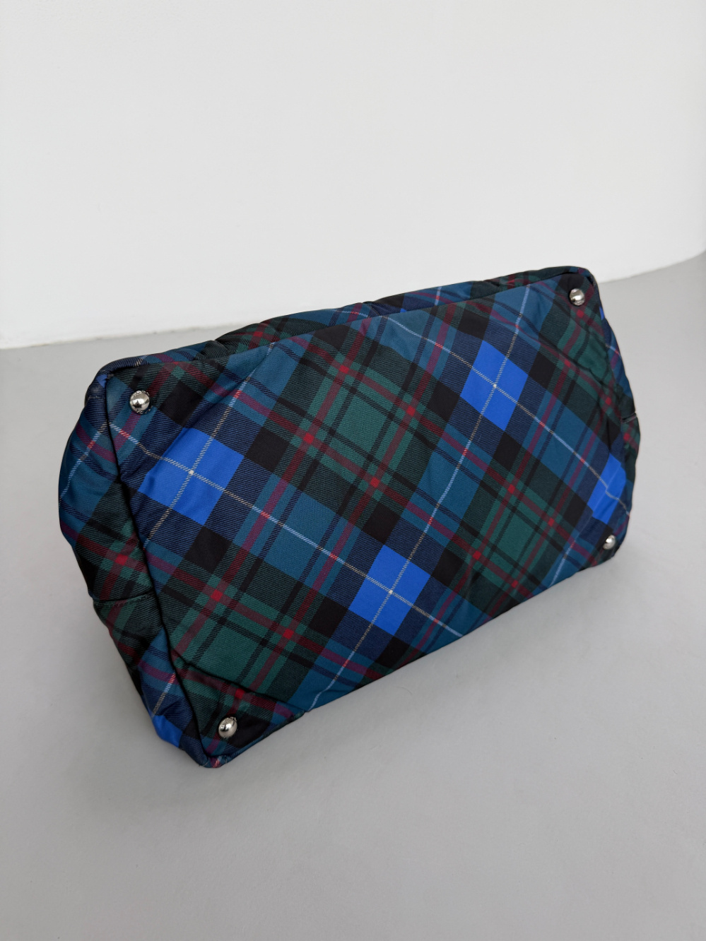 RR ARCHIVE Prada Nylon Padded Tartan Canape