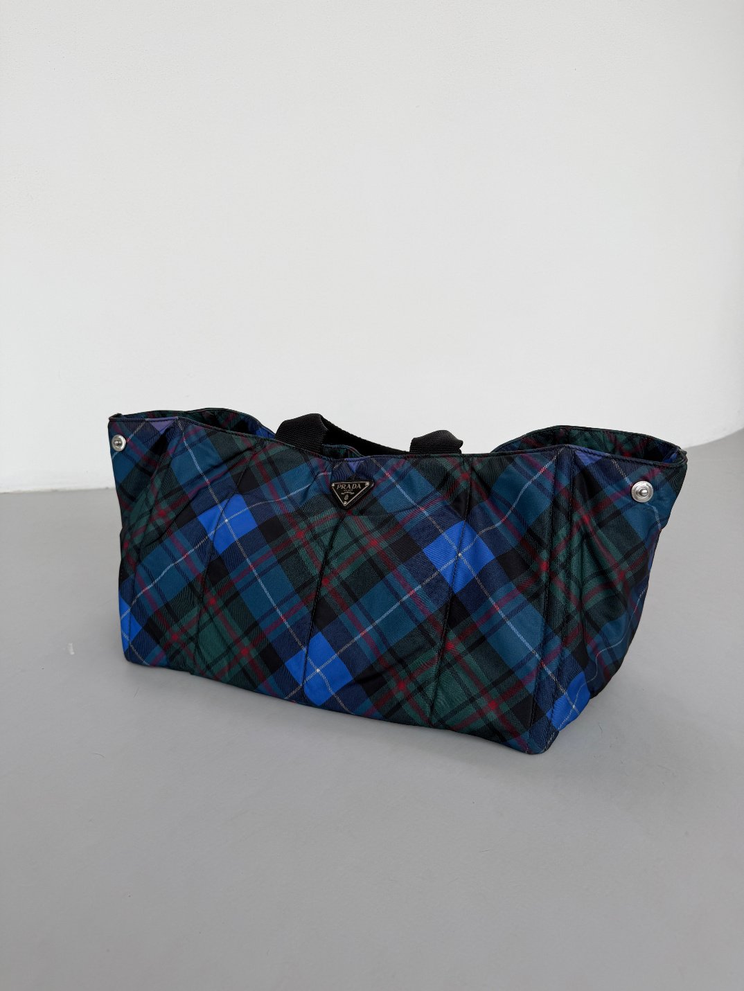 RR ARCHIVE Prada Nylon Padded Tartan Canape