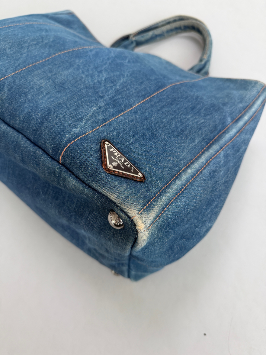 RR ARCHIVE Prada Canape Jeans Tote Bag